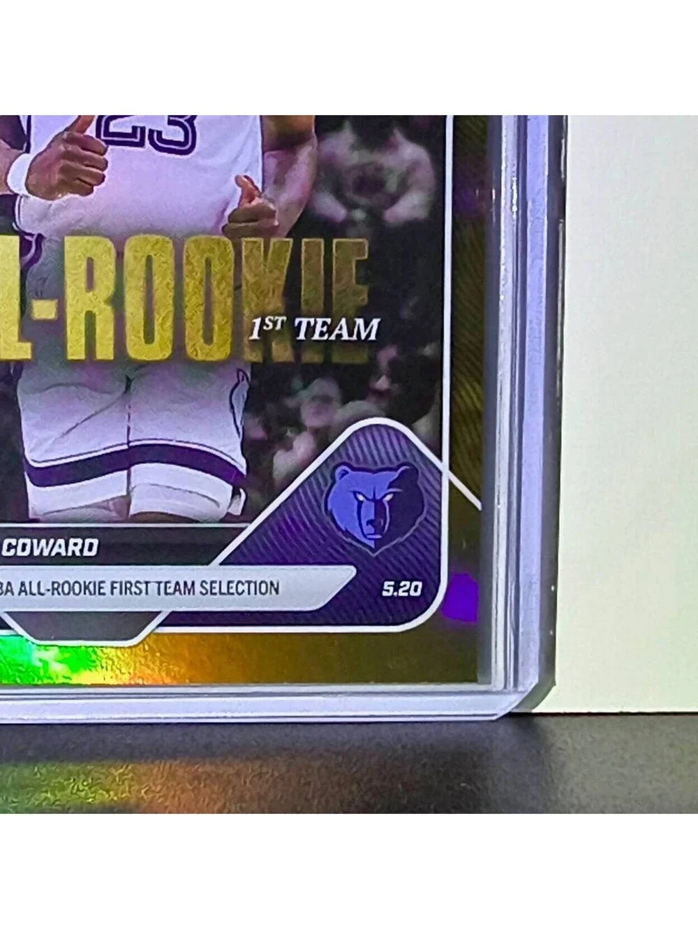 Cedric Coward Rookie 2025-26 Topps NBA All-Rookie 1st Team Gold 02/50 Grizzlies